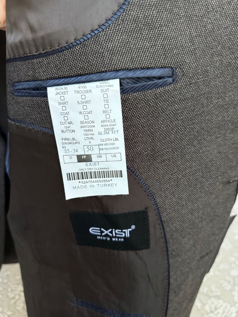 Мужской новый пиджак. Размер 50, турция