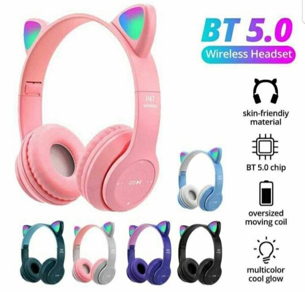 Casque Bluetooth LED Oreilles