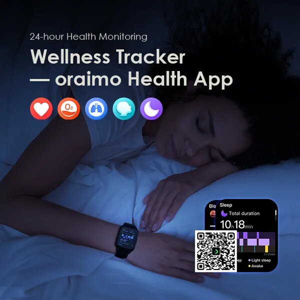oraimo Watch 4 Plus 2.01 HD IP68 Smart Watch