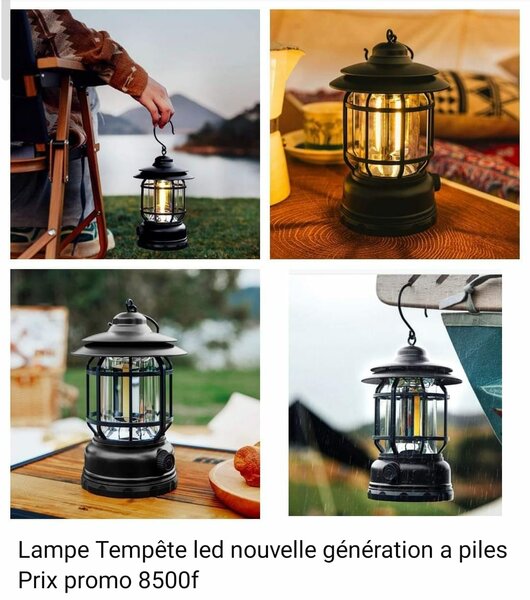 Lampe Tempête led nouvelle génération a piles