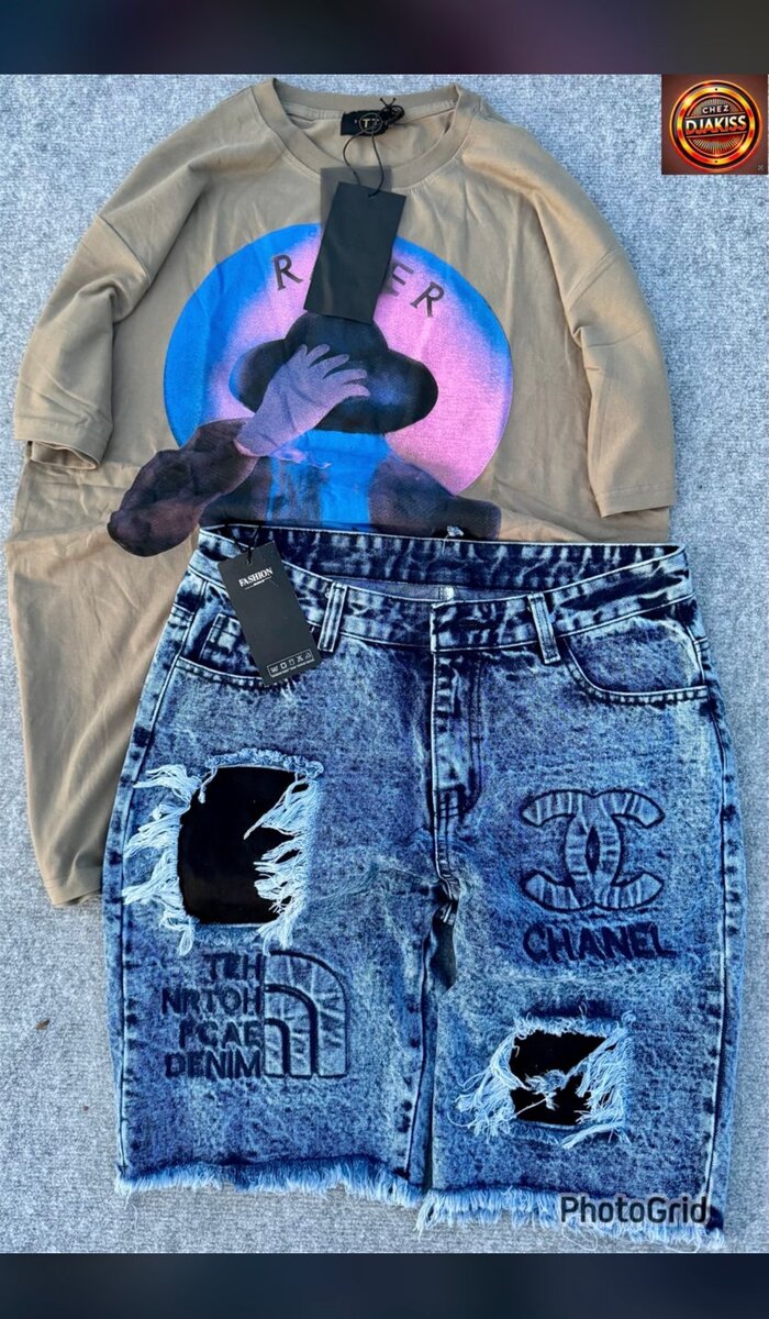 Short en jean décontracté