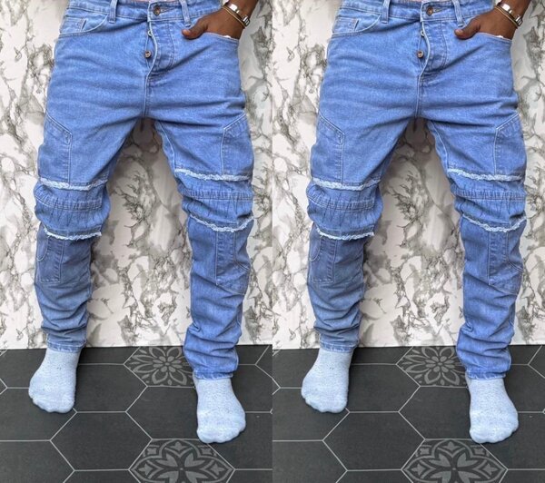 Jeans cargo pour hommes modernes