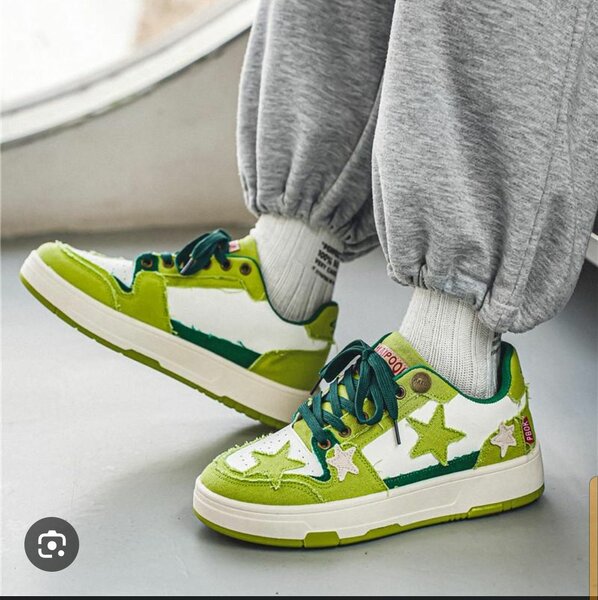 Baskets en denim étoilées