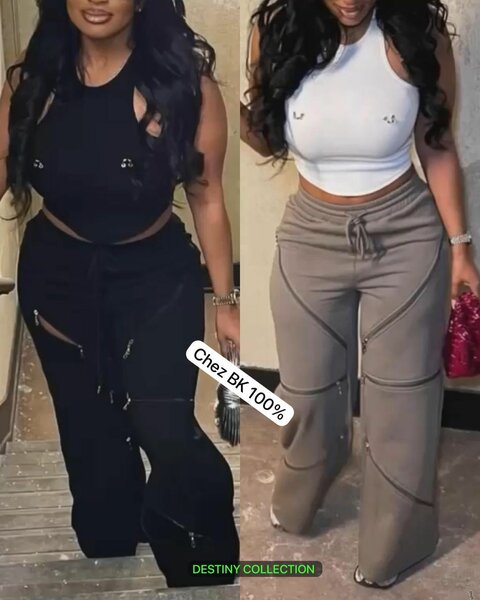 Pantalon cargo décontracté femme