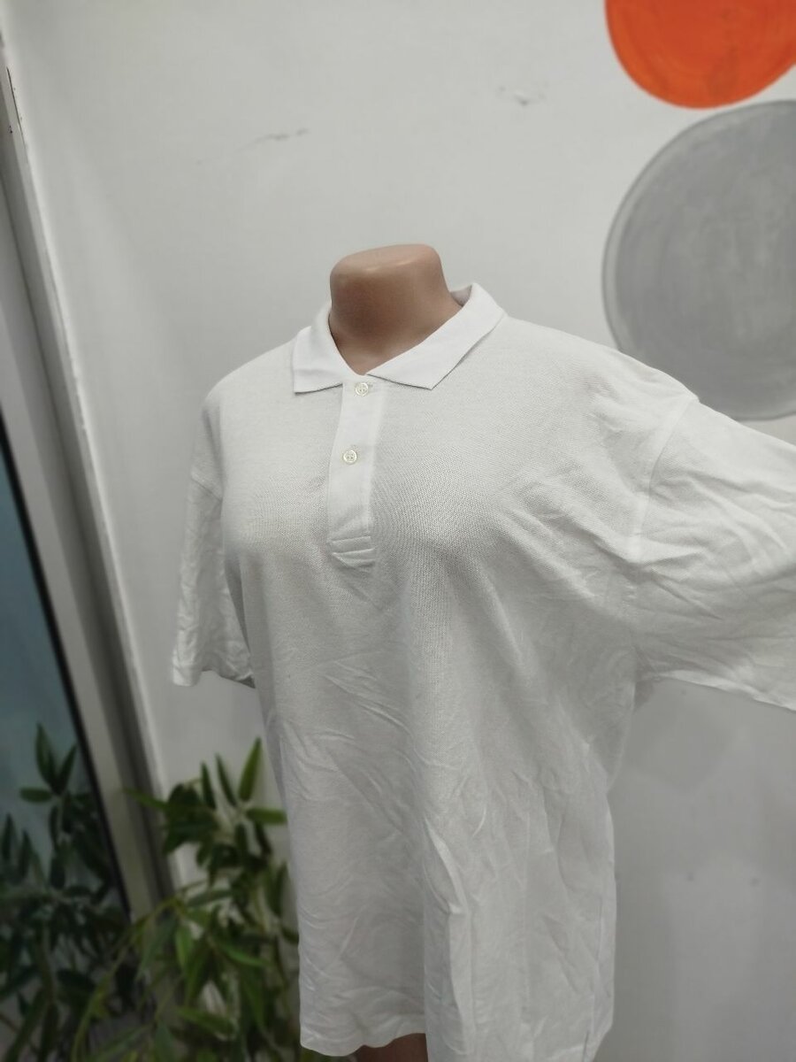 Polo blanc en coton pour hommes