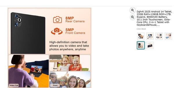 Tablette Android 14 10.1"