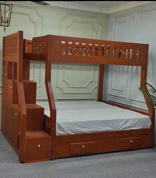 Lit superposé en bois moderne