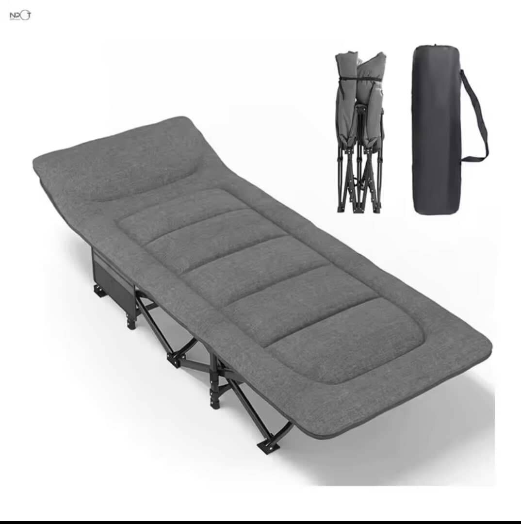 Lit  confortable camping avec matelas