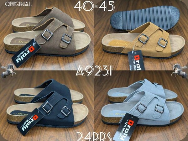 Sandales en Cuir Homme Confort