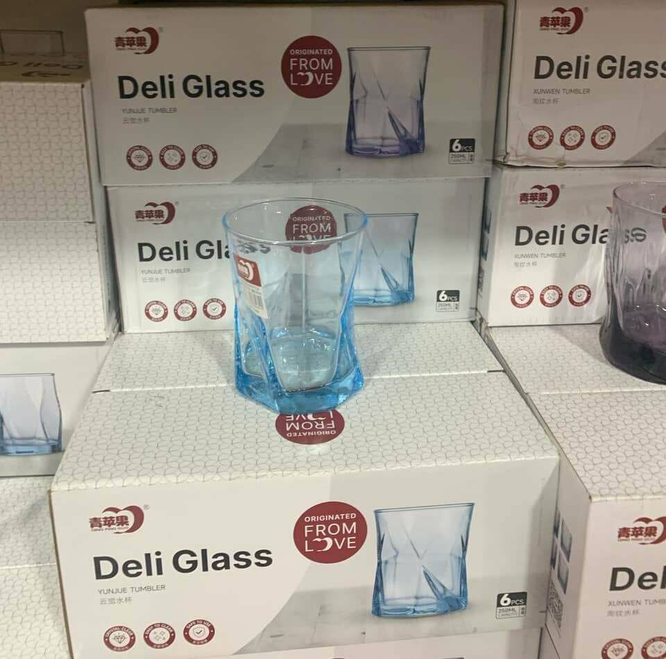 Verres Deli Bleu 6 Pièces