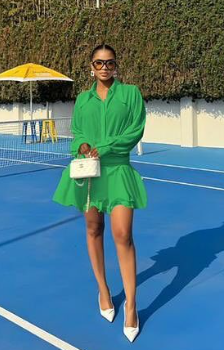 Oversize dress green