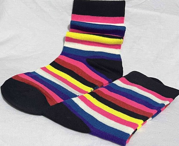 Chaussettes Rayées Multicolores