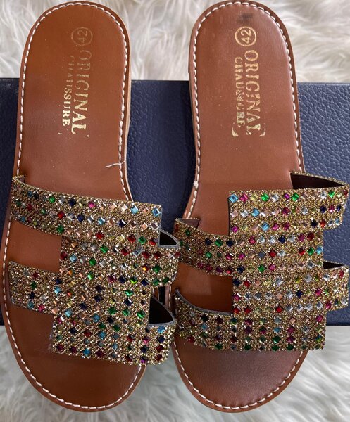 Sandales Femme Strass Étincelantes