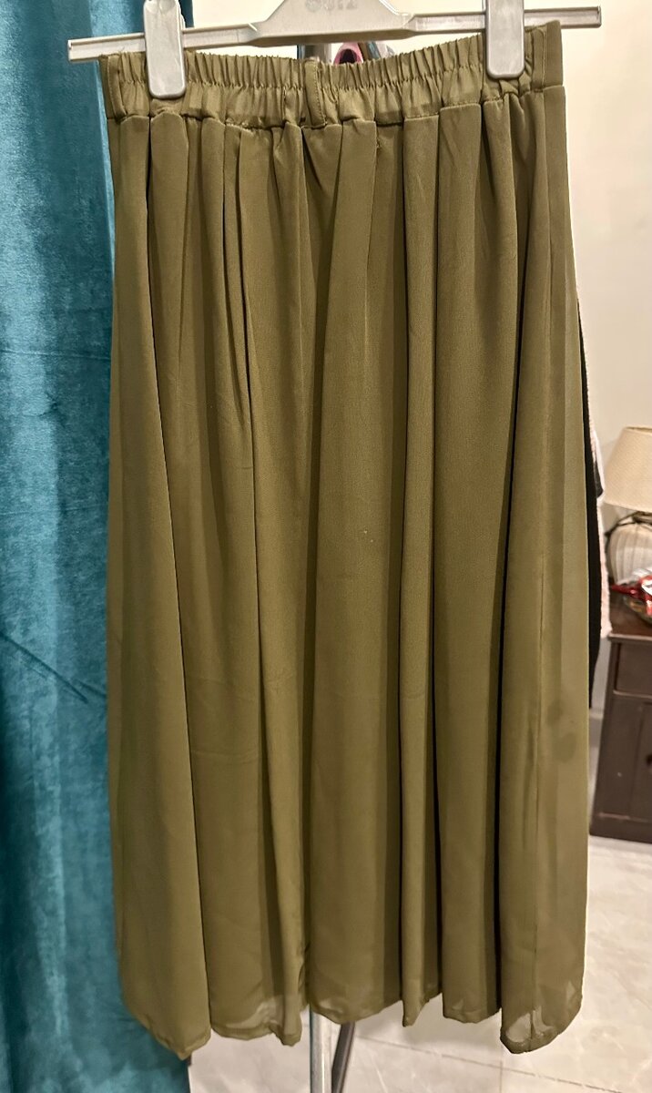 Olive green skirt