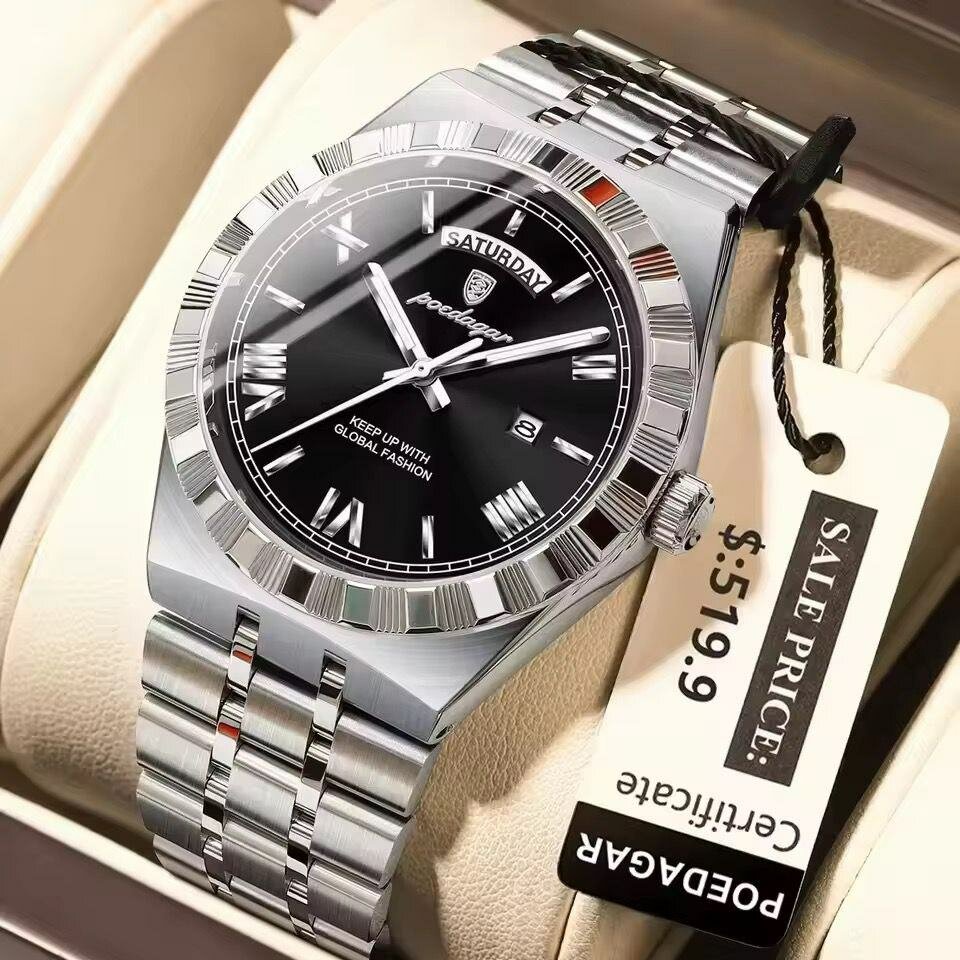 Montre Homme Luxe Acier