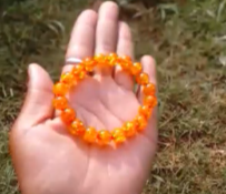 Beautiful orange color bracelet