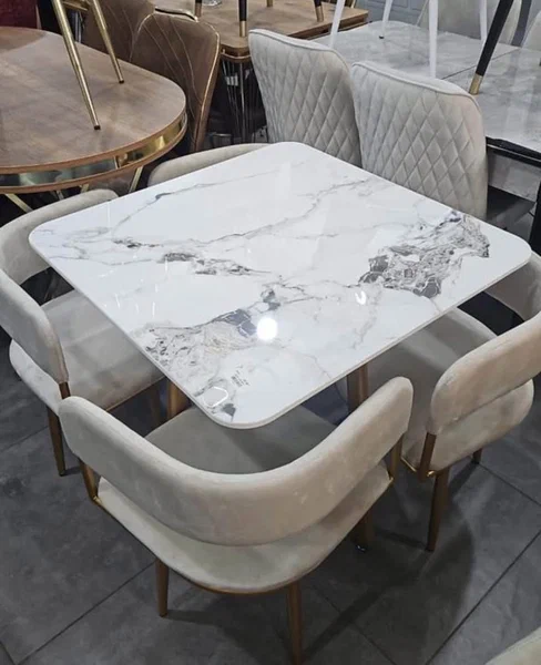 Ensemble Table et Chaises Marbre