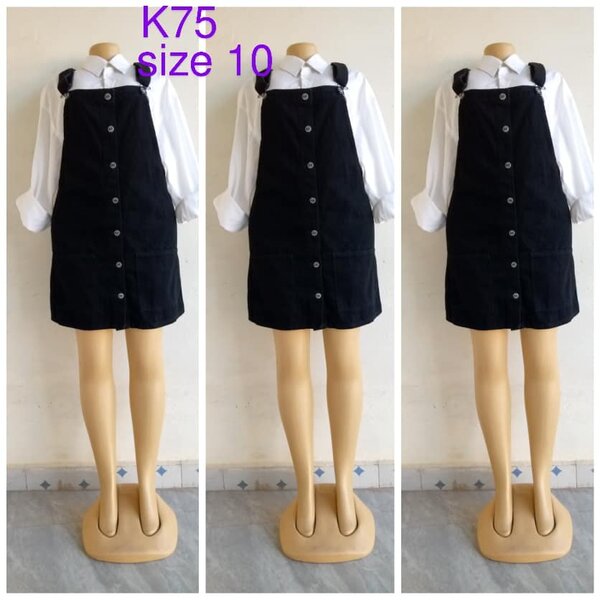 Black sundress with buttons size 10