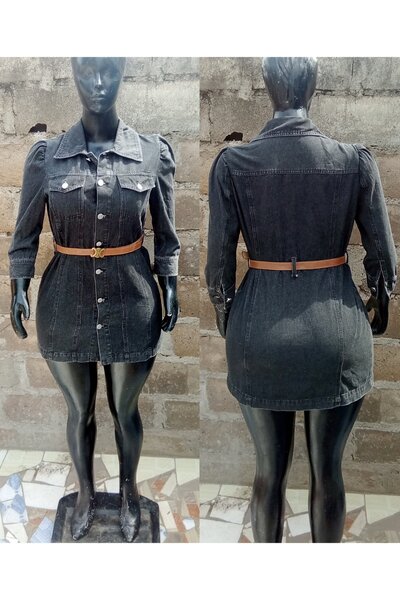 Robe en jean ajustée tendance