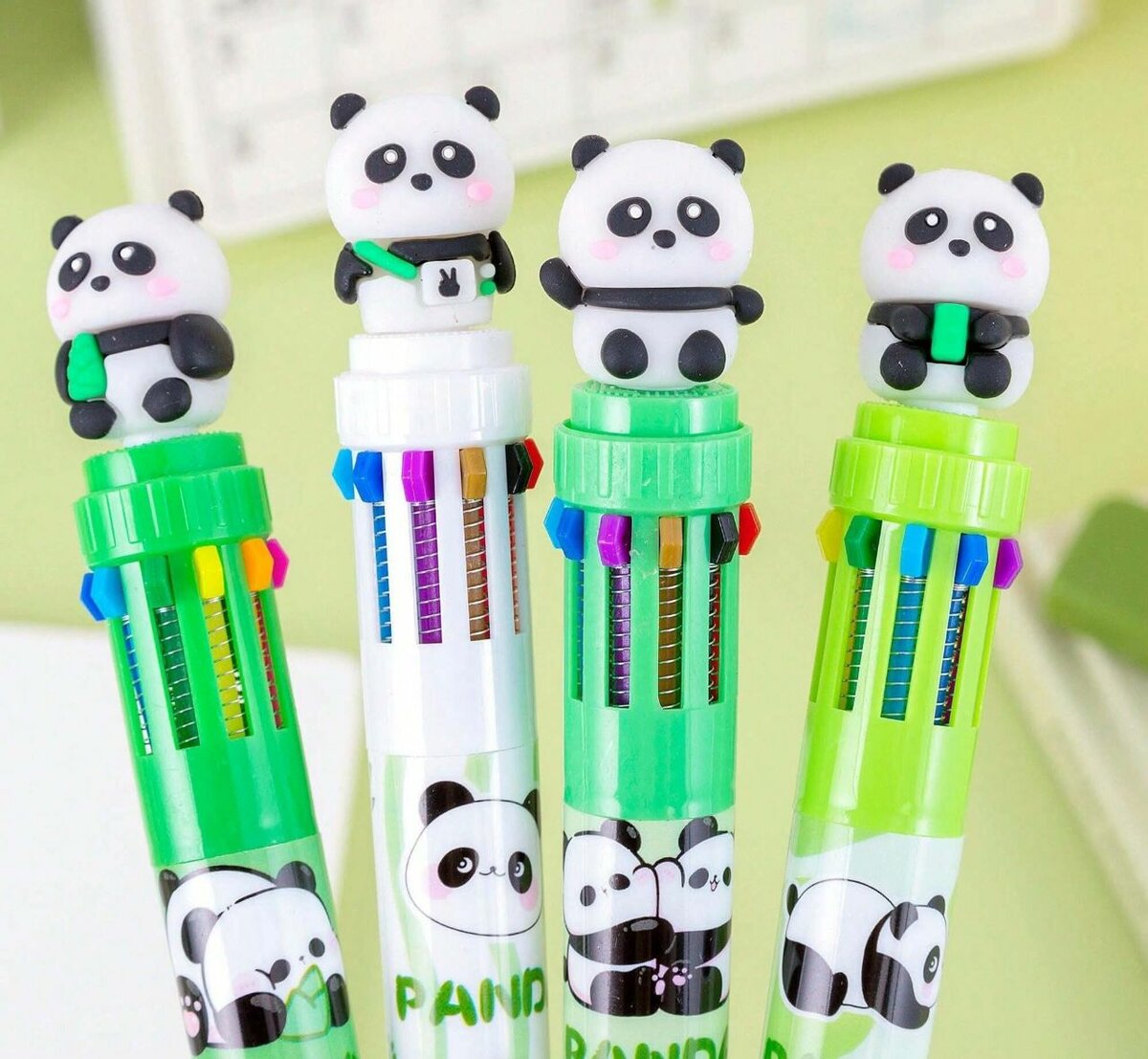 Lot de 2 Stylos 10 en 1  panda