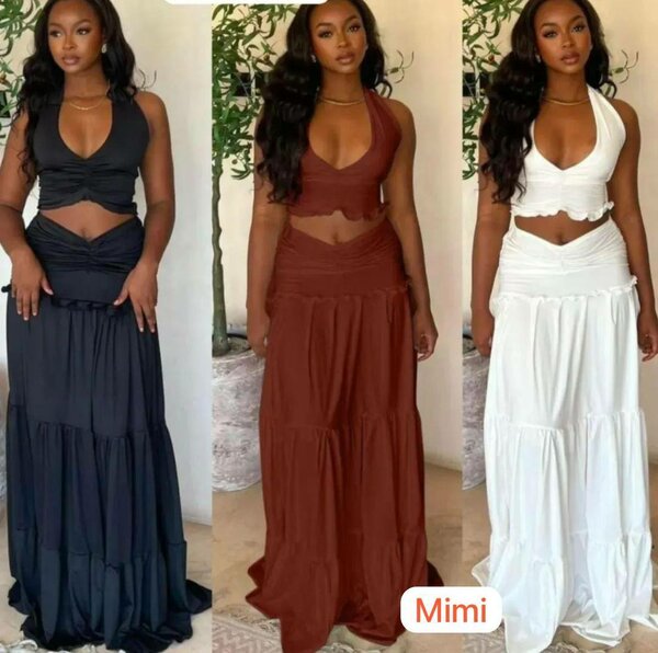 Robe longue décontractée femme