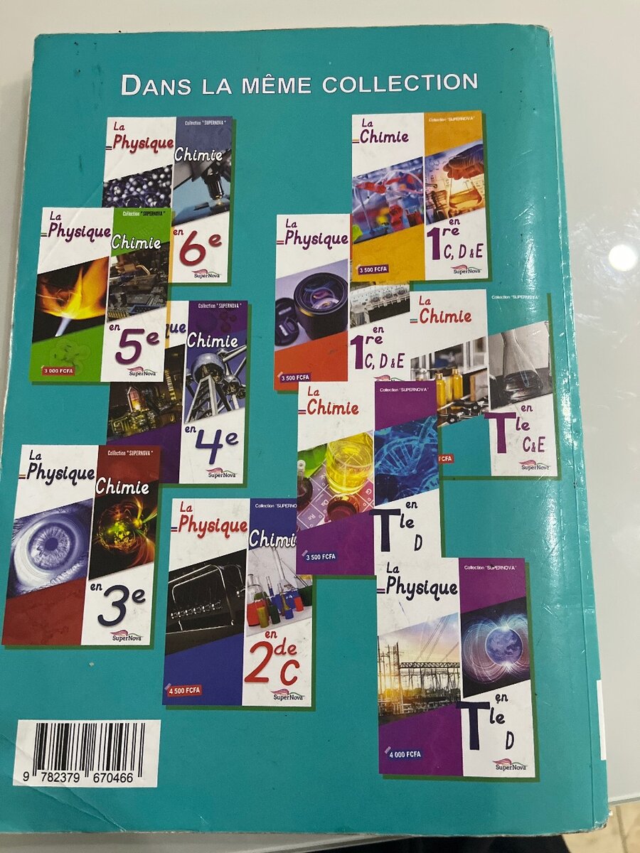 Livre Physique Terminale SuperNova