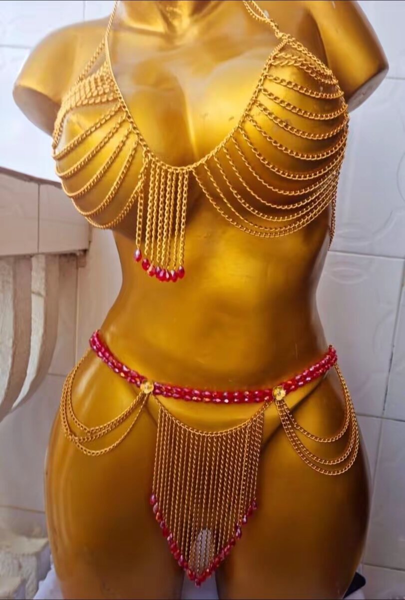 Ensemble bijou de corps glamour