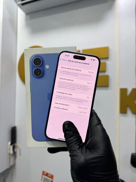 iPhone 16 simple 128Go avec