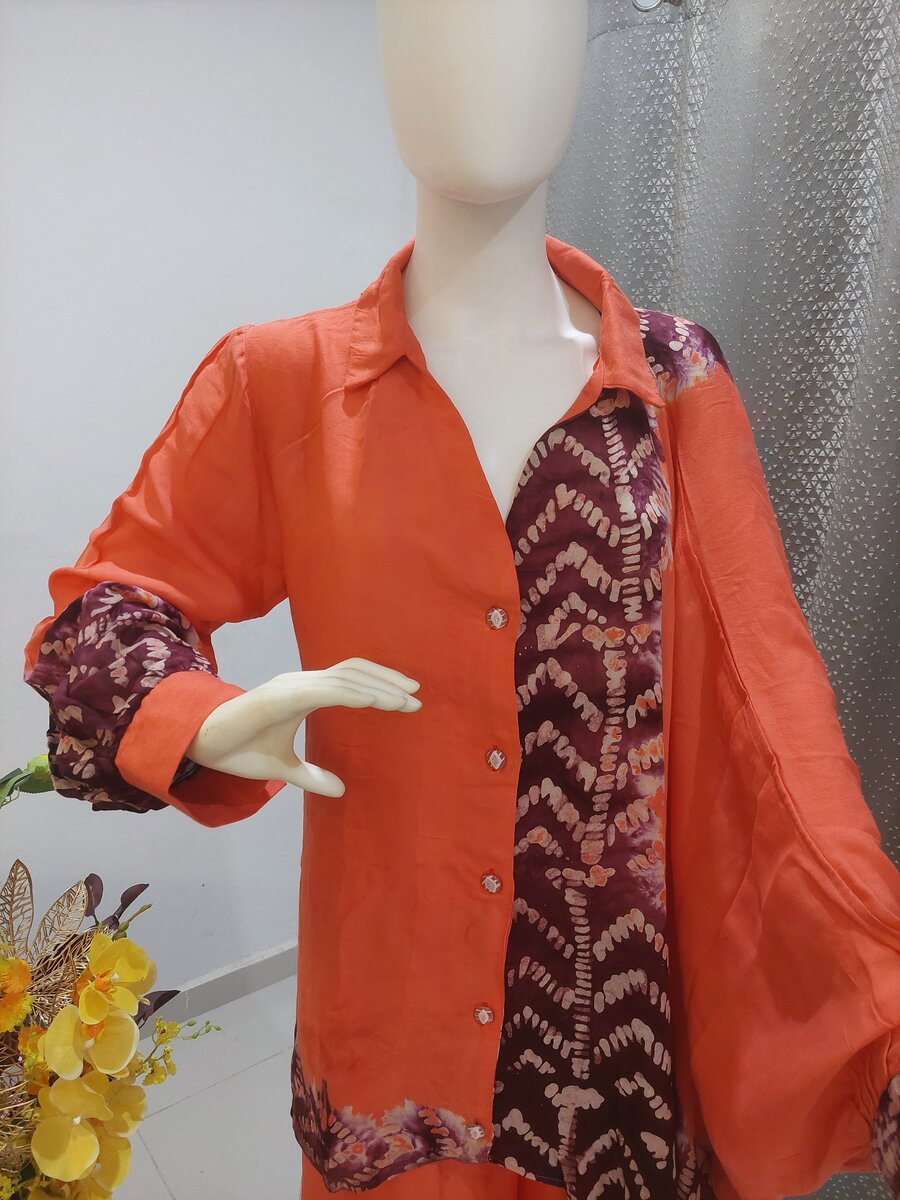 Tunique saumon élégante