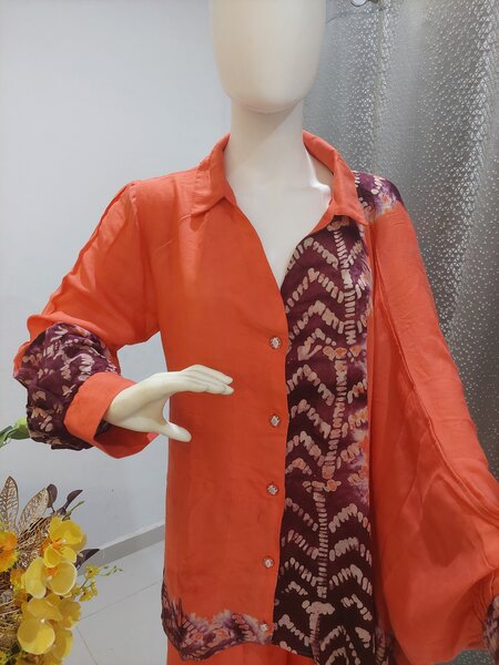 Tunique saumon élégante