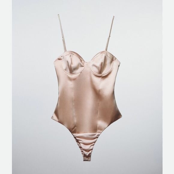 Body en satin ZARA