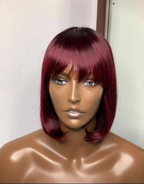 Jerry curls and a bangs wigs