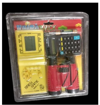 Console &Eacute;lectronique Tetris+Calculatrice+Jumelle Pour Enfants