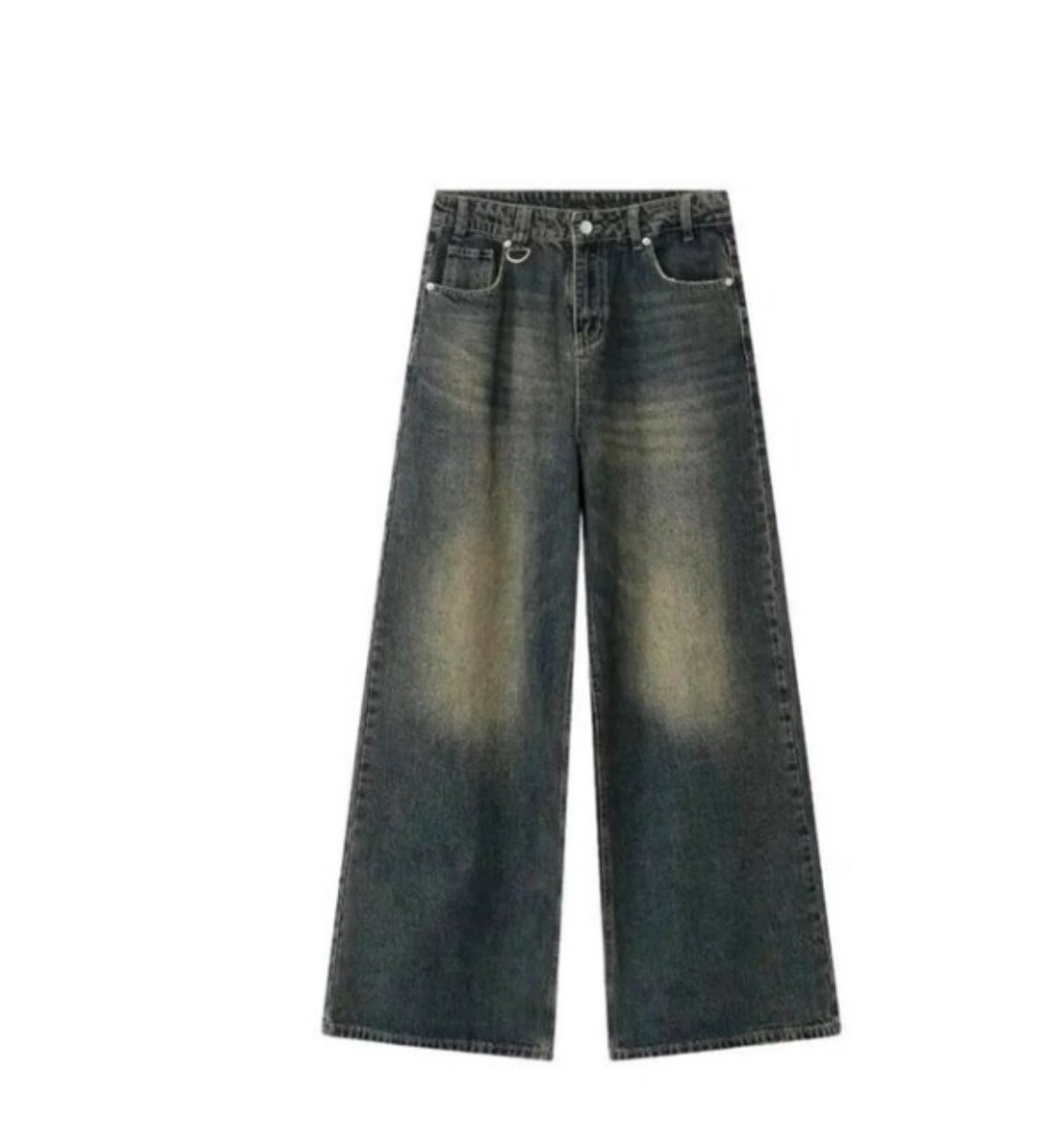 Brown baggy jeans trousers
