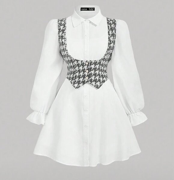 Robe élégante à manches longues