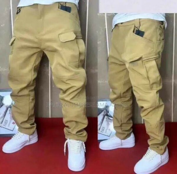 SOLID CARGO PANTS / JOGGERS