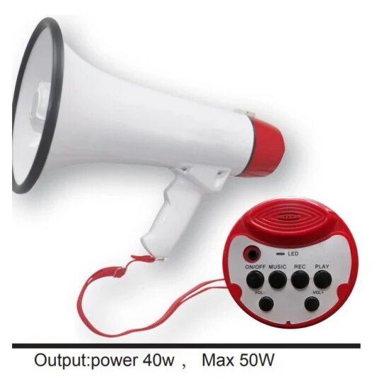 Mégaphone Très Puissant De 40w