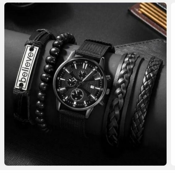 Montre Homme en Noir Élégante