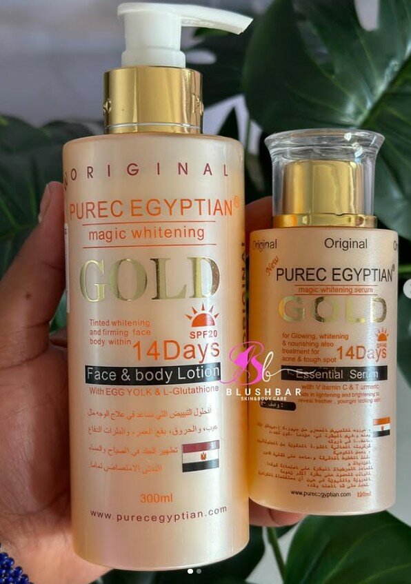 Pure Egyptian Gold Face & Body Lotion Combo