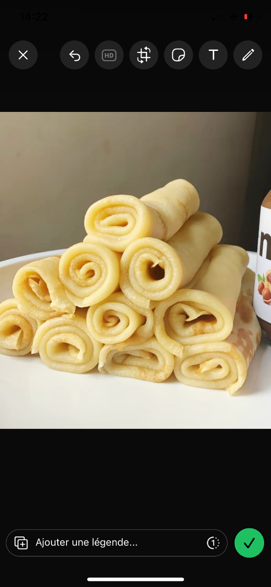 Crêpes gourmandes au Nutella
