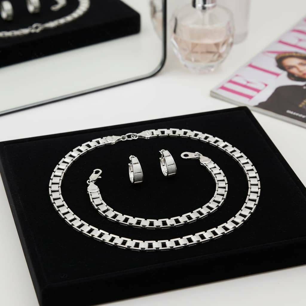 Ensemble de bijoux en acier inoxydable