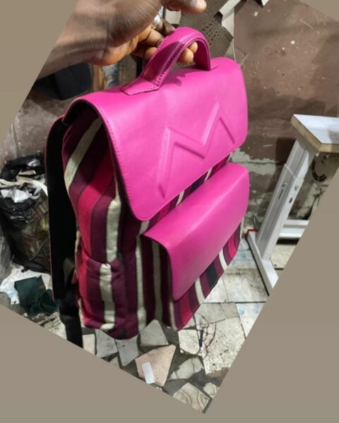 Stylish Striped Backpack