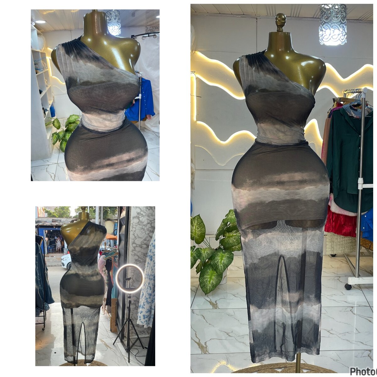 Robe Asymétrique Élégante Femme