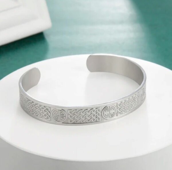 Bracelet en acier inoxydable design celte