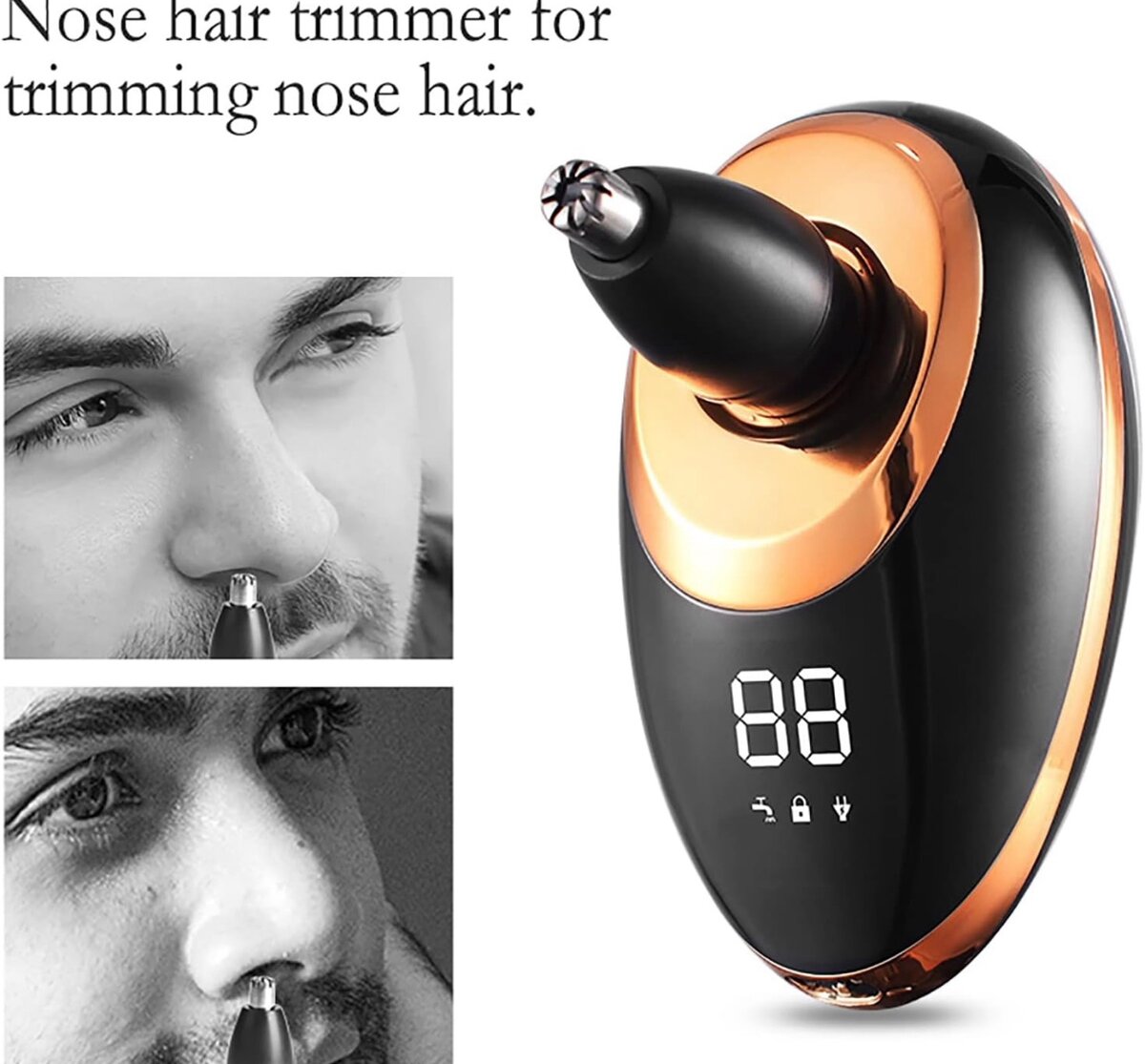 VGR Rasoir Rotatif 4 En 1 Etanche Pour Hommes