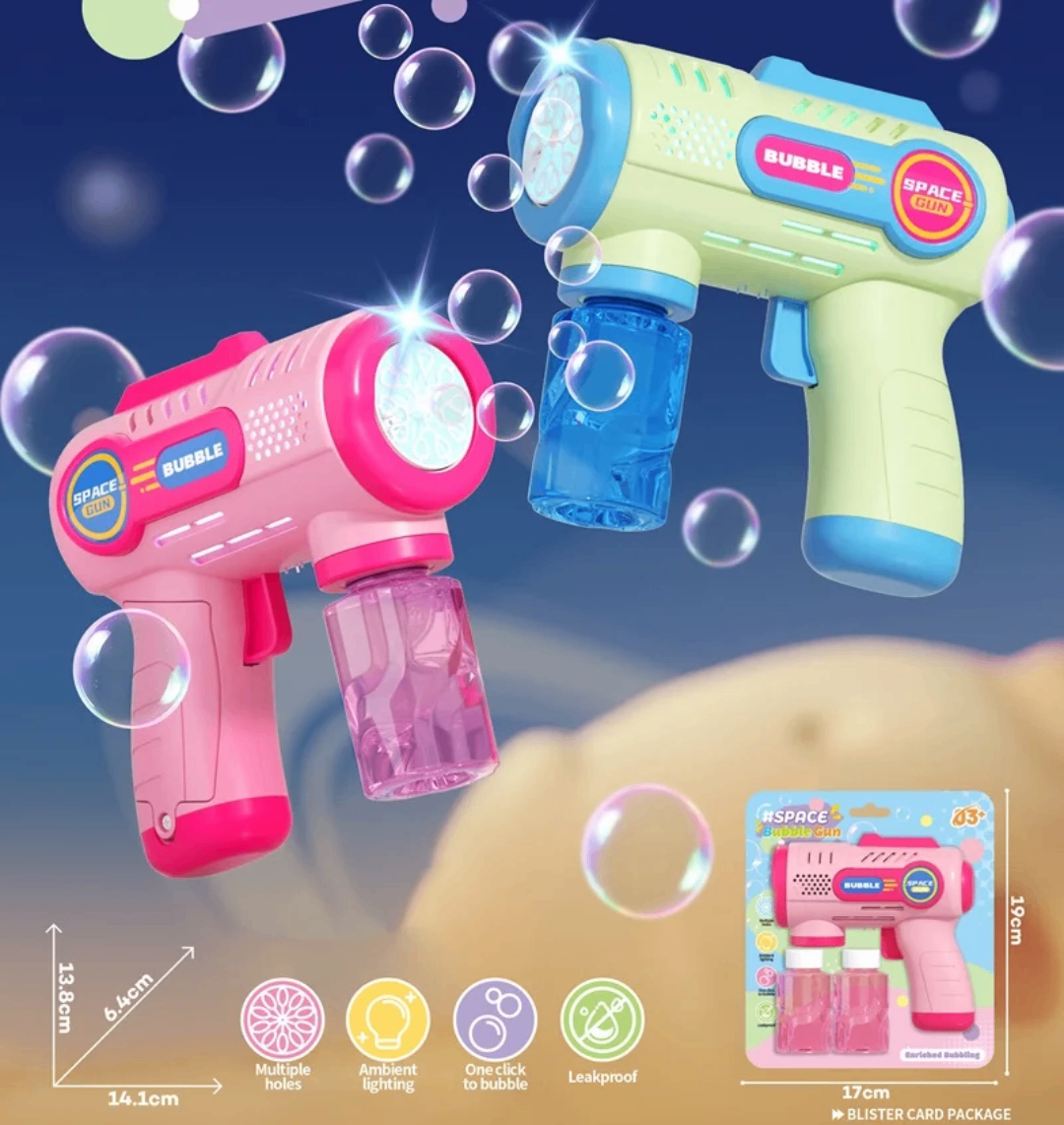 Pistolet à bulles LED enfants