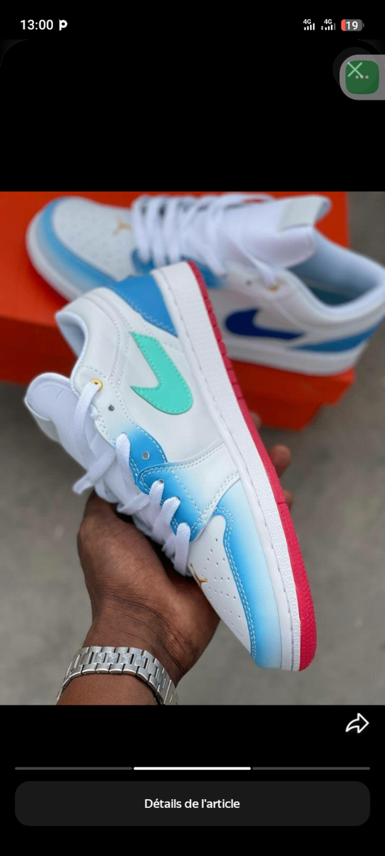 Baskets basses couleur vive