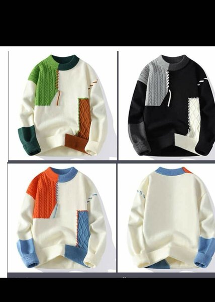 Pull Patchwork Coloré