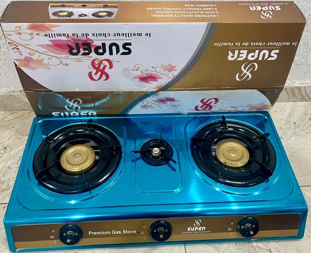 STARTECH Rechaud à Gaz - 3 Feux En Inox Marque: super