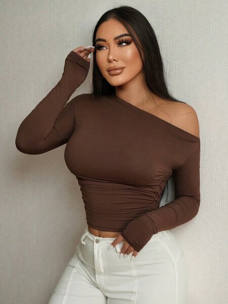 Top asymétrique femme